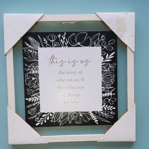 Black and White Floral Wall Art